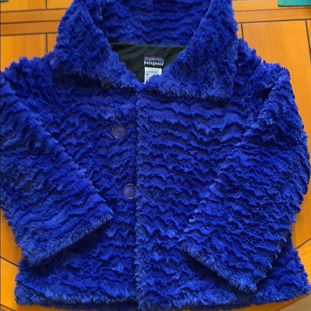 Royal Blue Fluffy Patagonia Jacket